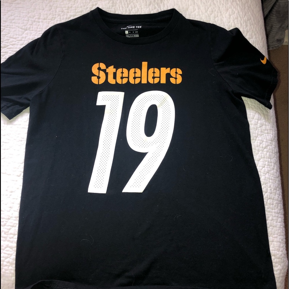 nike steelers tee shirt youth large